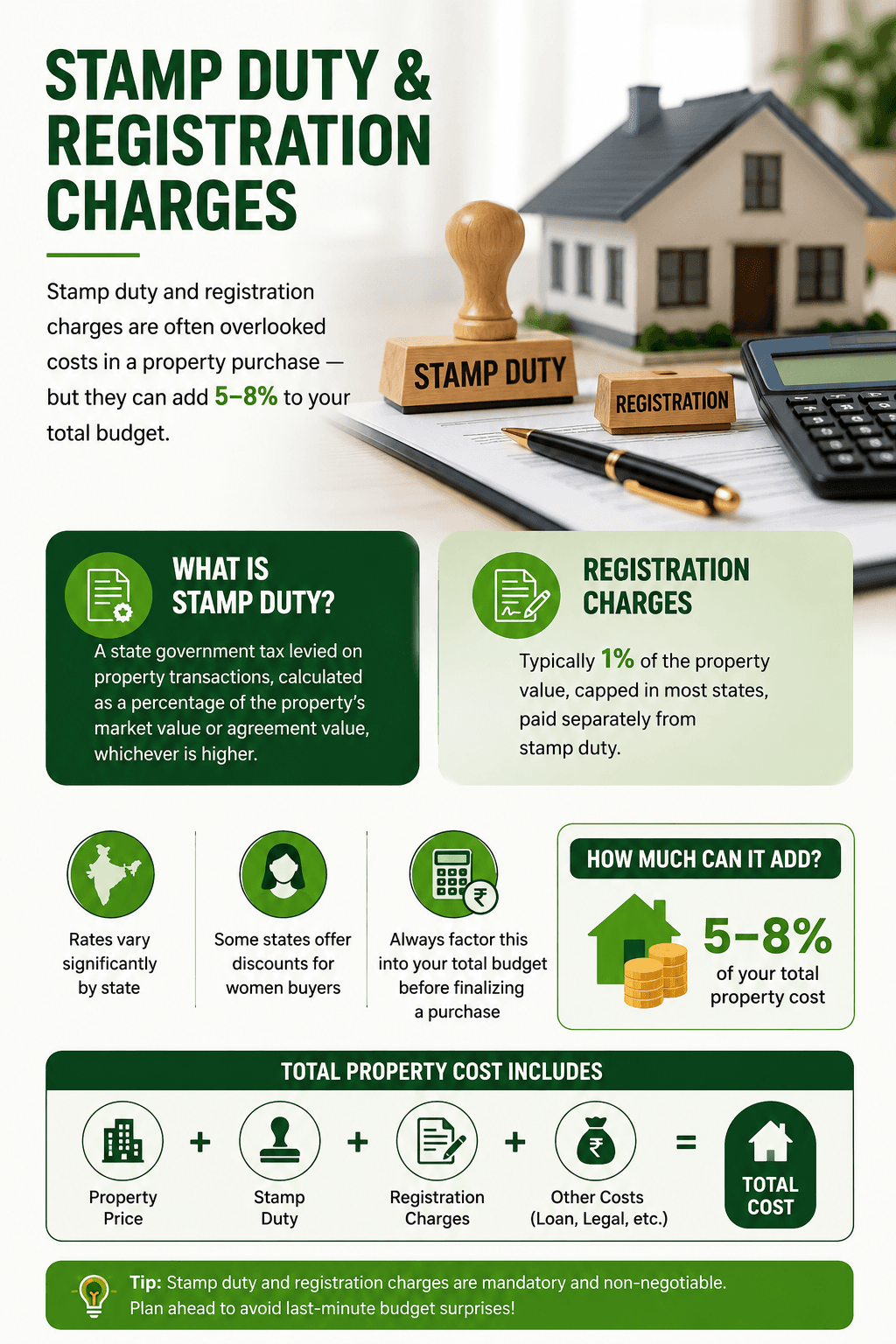 Understanding Stamp Duty and Registration Charges in India